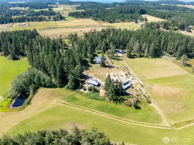 A perfect view of the farm.