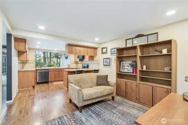 Smaller family room nook.