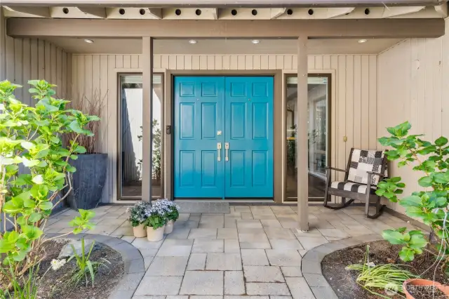 Front entry doors welcome your guests and double doors make moving your furniture in easier.