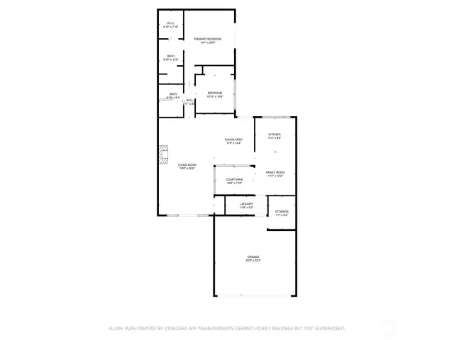 Approximate floor plan.