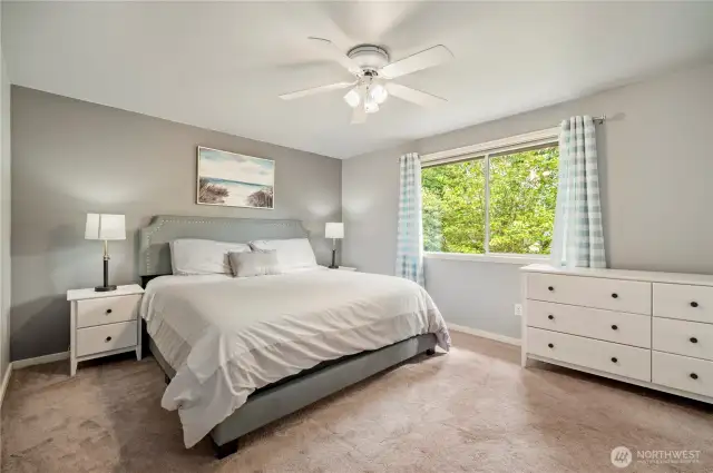 A tranquil space with soft color tones and generous natural light.