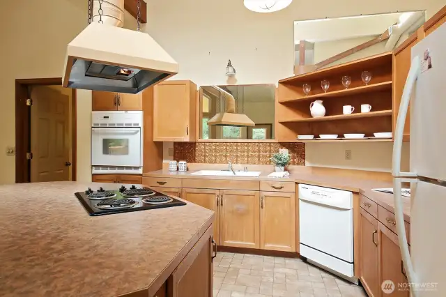 large kitchen island