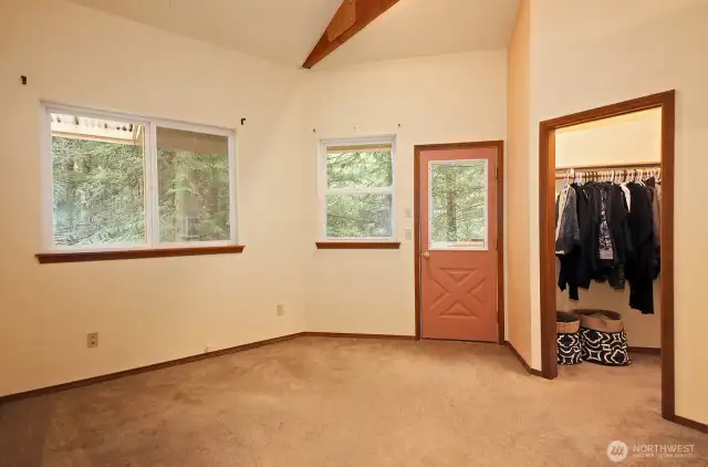 3rd bedroom.  All bedrooms have doors to the wrap around deck