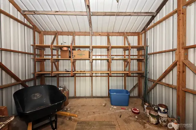 inside of shed