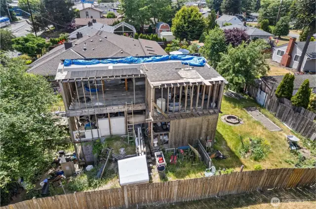 Tear down the original structure or build a new one.
