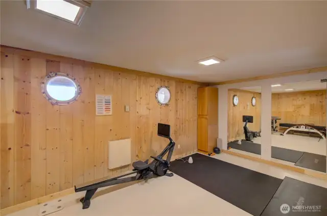 Gym or (or flex space) on lower level