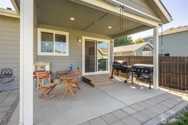 Covered back patio