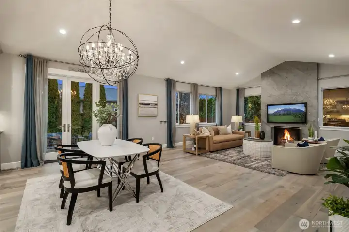 Soaring ceilings and rich upgrades invite you to relax and enjoy