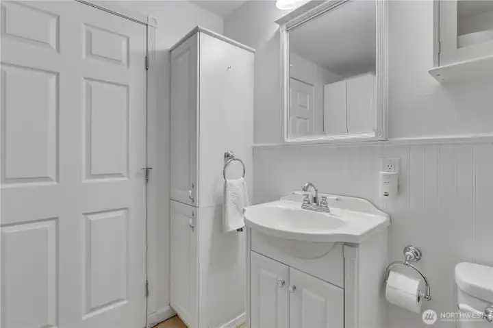 Main floor half bath