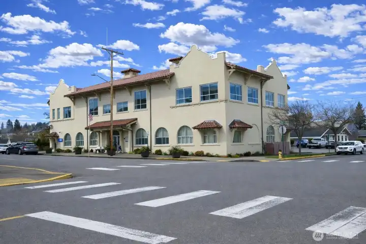 Across the street from the Montesano City Hall
