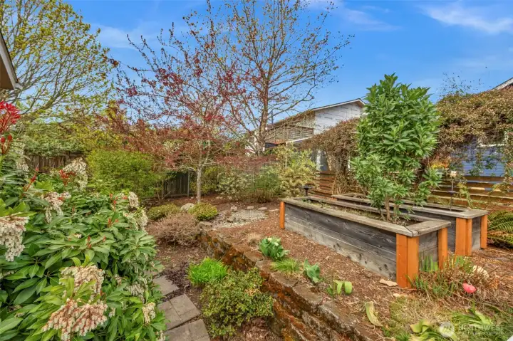 Plenty of garden space.