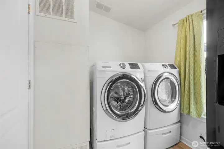 Laundry room. The washer and dryer stay!