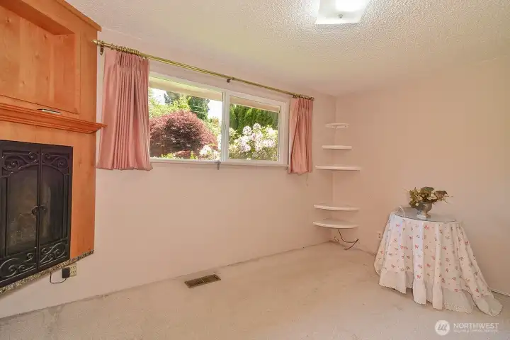 Bedroom 1 features a personal Gas Fireplace to keep you warm at night.