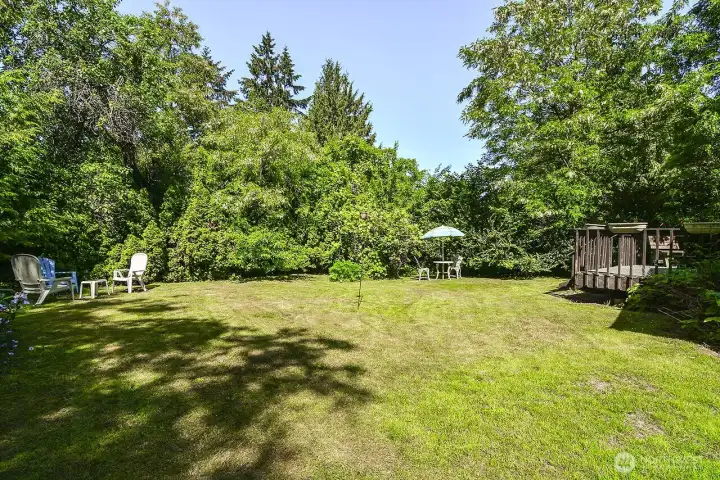 Back yard & garden area.