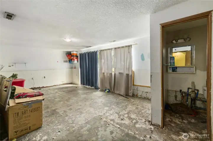 Basement area needs work but has a ton of potential.