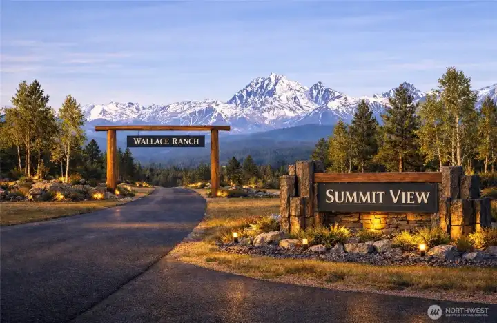 Rendering of potential entry monument- AI generated.