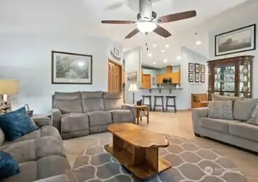 Living Room view to kitchen