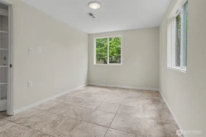 Lower level bedroom.