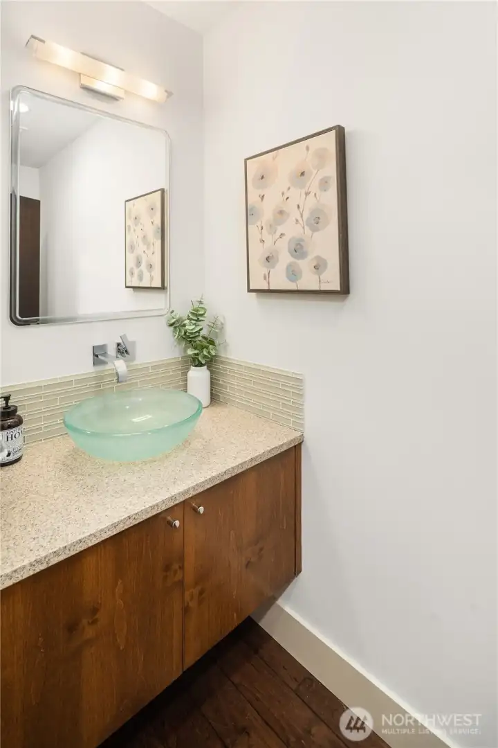 Formal powder room for guests.