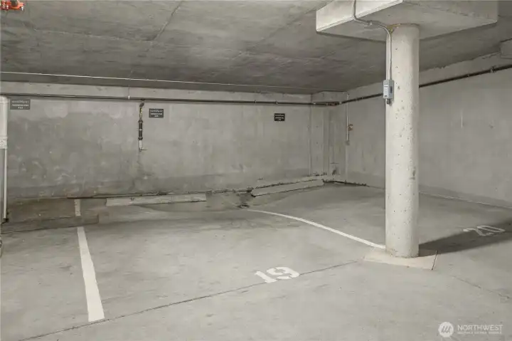 parking space #1. there is also additional storage in the garage.
