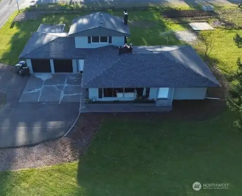 Overhead view of the home for perspective. Overhead view of the home for perspective.