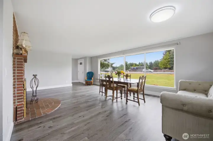 Large front room is east facing. Lovely natural light comes in all day. Large front room is east facing. Lovely natural light comes in all day.