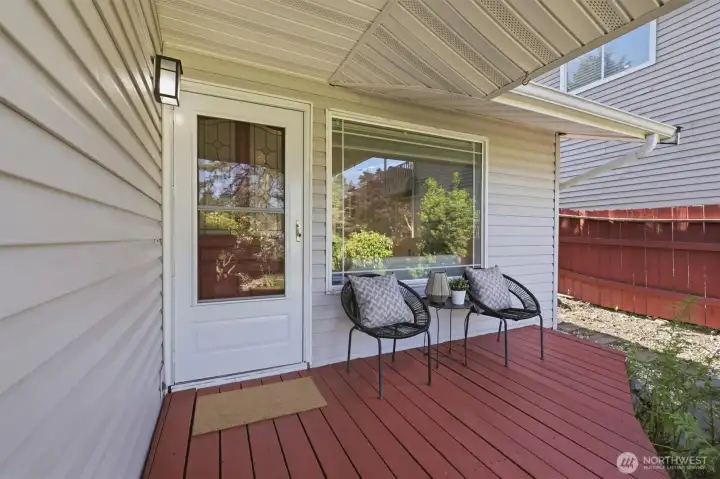 Cozy front porch.