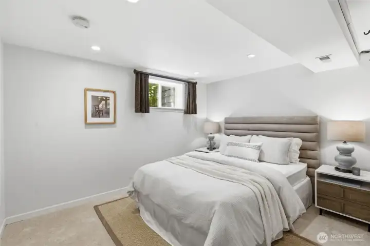 Lower level fifth bedroom