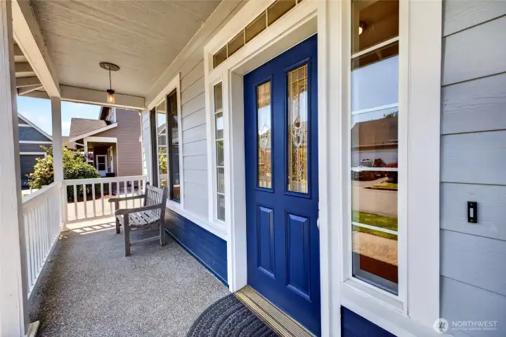 Inviting front porch Inviting front porch