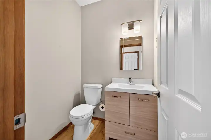 Main floor powder room Main floor powder room