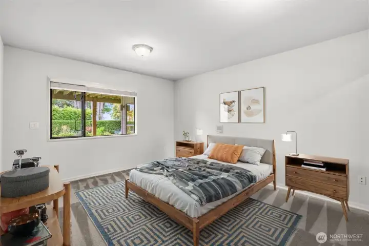 Bedroom 2, off the rec room, very spacious, private and a wonderful view Bedroom 2, off the rec room, very spacious, private and a wonderful view