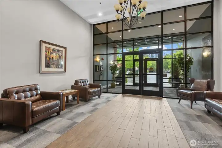 Entry into lobby Entry into lobby