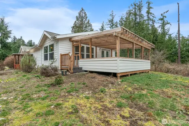 Main home large enclosed deck