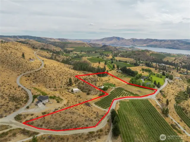 There are 4 tax parcels that make up these 9+ acres.