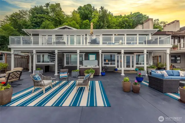This home embraces multi-level outdoor living, offering two distinct but connected entertaining zones-each with its own mood, purpose, and view. Perfect for everything from intimate dinners to lively gatherings!