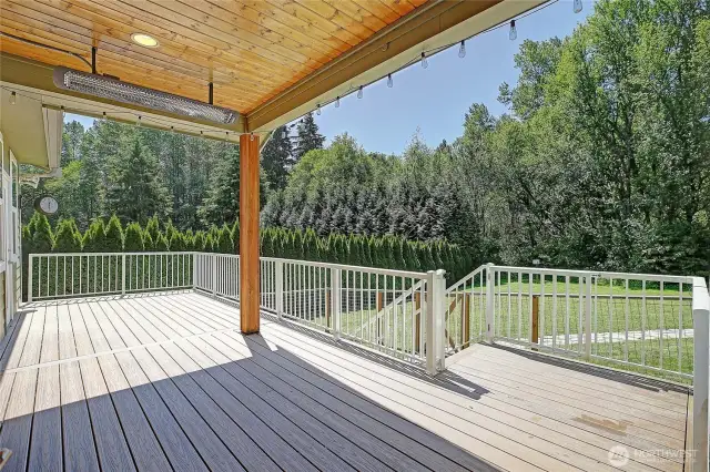 New back deck 2025 w/ outdoor heater