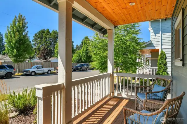 Enjoy the relaxing view and neighborhood.