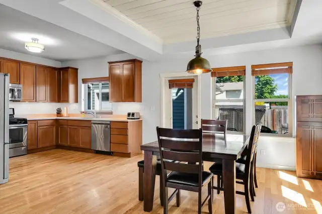 Dining & Kitchen with lots of natural light.