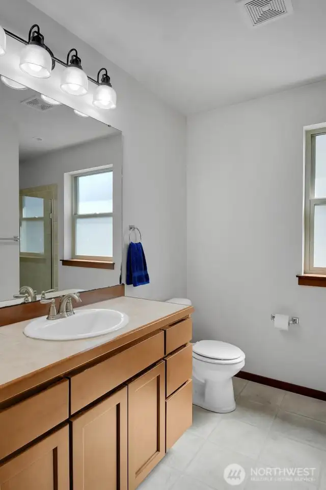 3/4 bath.
