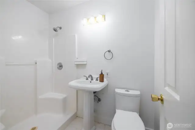 Downstairs include a .75 bathroom next to the dedicated office.
