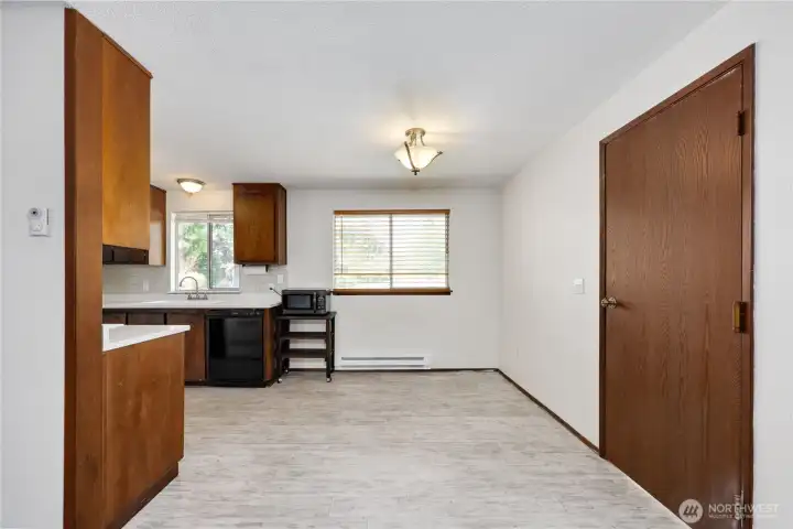Livingroom looking back to Kitchen/dining area
