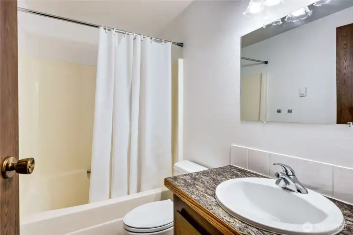 Guest bath in the hallway