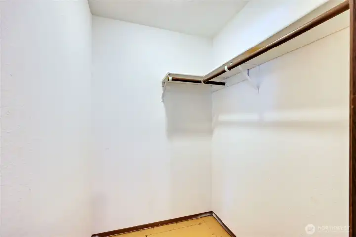 Closet in primary bedroom