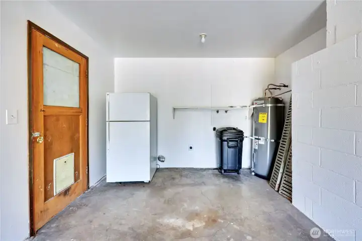 Side access to garage