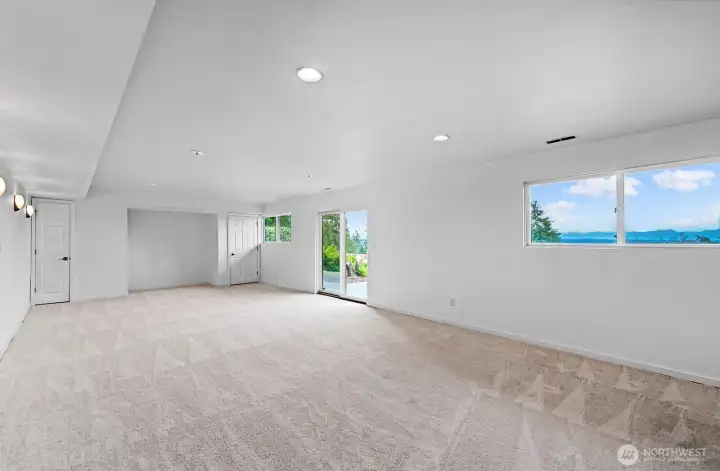 Bonus room, lower level.