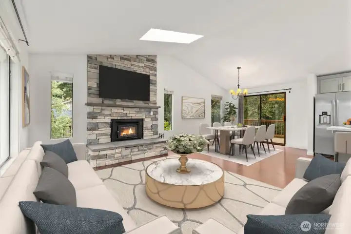 Virtual staging for reference.