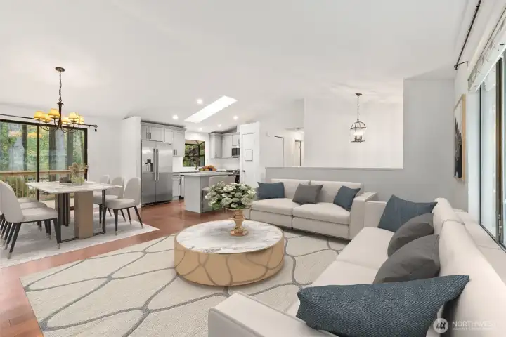 Virtual staging for reference.