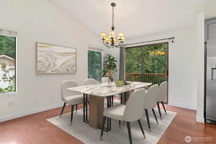 Virtual staging for reference.