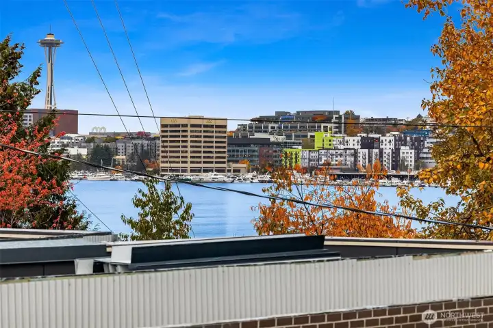 View if actual unit from roof top deck