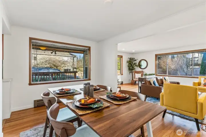 Large light filled rooms